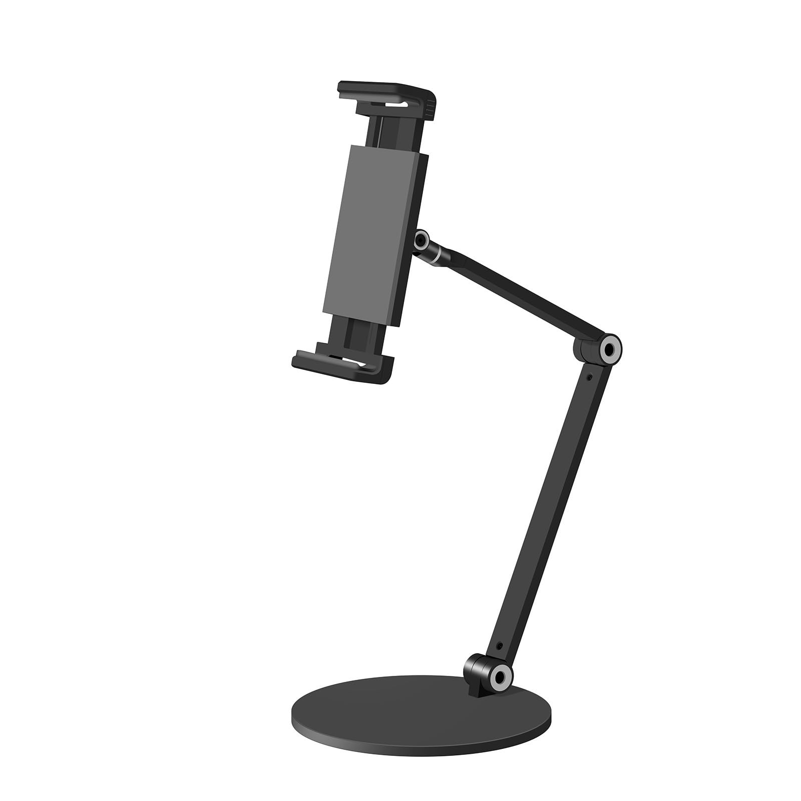 Aluminium-Tablet-Ständer mit 360-Grad-Rotation, rutschfeste Basis für 11,9 - 32,9 cm (4,7–12,9 Zoll) Geräte, Desktop-Tablet-Ständer