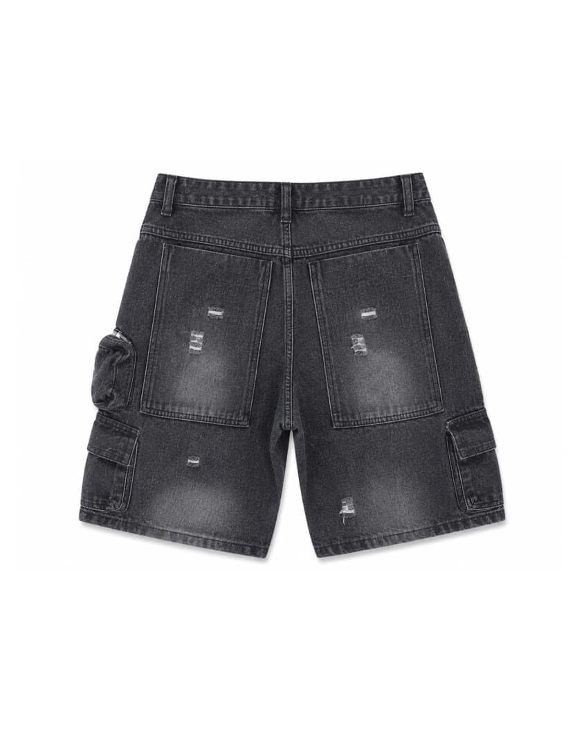 unipandaa Women's Denim Shorts, Medium Black Wash, Regular Fit, Mid Rise, Washed Finish, 5-Pocket Style, Casual Wear-picture-29