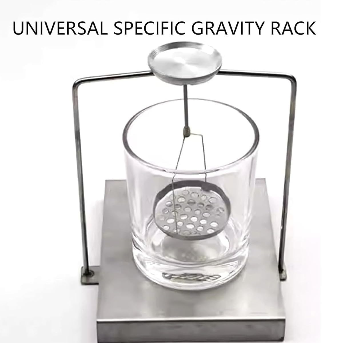 Kit de détermination de la densité de précision pour liquides et solides, cadre d'équilibre par gravité spécifique au laboratoire pour des mesures précises