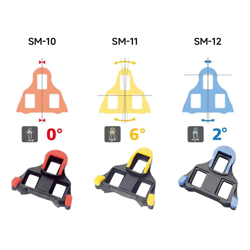 Cycling Shoes Cleats for Shimano Clipless-SL SM-SH11 (6 Degree Float Yellow) Bike Replacement Cleats - Image 2