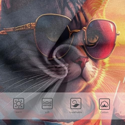 Cute Cat Sunset Panties for Girl Toddler Underwear Floral Cotton Animal Briefs Underpants 2t3