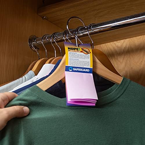 NOPE! Moth Killer x7 Hanging Booklets for Wardrobe and other storage  Highly effective, kills and prevents. Works on all types of clothes moths. Lavender Scented.
