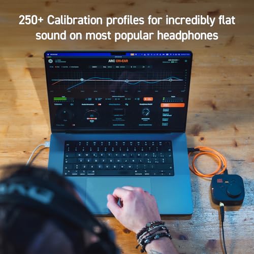 IK Multimedia ARC ON·EAR, Kopfhörer-Korrektursystem (Standalone-Kalibrierung, Studiosimulation, High-End DAC & Amp, tragbare Mixing-Lösung, integrierter Lithium-Akku)