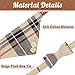EXPAWLORER Dog Collar and Leash Set - Classic Plaid Dog Bow Tie and Dog Bandana Collar with Bell, Dog Leash Tangle Free, Adjustable Collars for Small Medium Large Dogs Cats, Holiday Ideal Gift, S