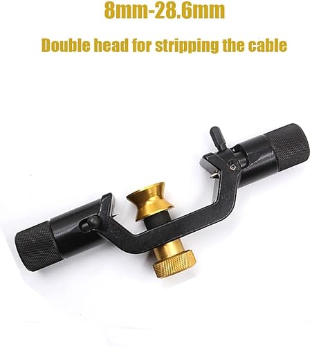 Miniatura 2 de ANYWUTEC Pelacables de doble mango de 0.315 in-1.126 in - Pelacables profesional y herramienta de prensado, cortador de cable de fibra óptica