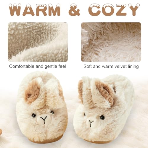 Toddler Slippers Boys Girls Kids Cartoon Winter Warm Plush Shoes Household Indoor Shoes2