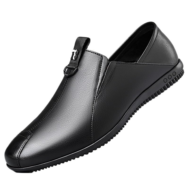 Men-Slip on Summer Walking Moccasins Casual Shoes for Men's Outdoor Activities Comfortable Cowhide Soles Non-Slip Walking Loafers Shoes