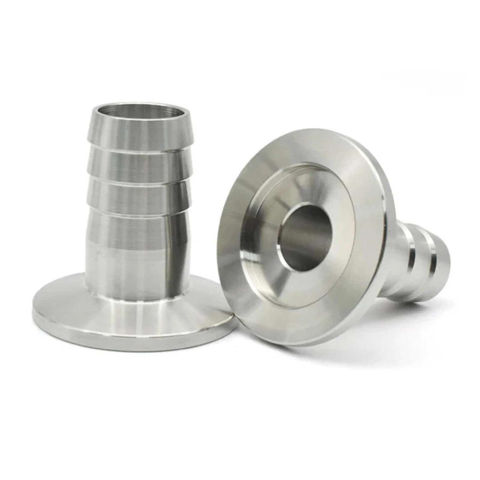 Tapa de brida de vacío Adaptador de brida for instalación de tuberías, abrazadera de unión de lengüeta for manguera de vacío de acero inoxidable SUS304(KF40-8mm)