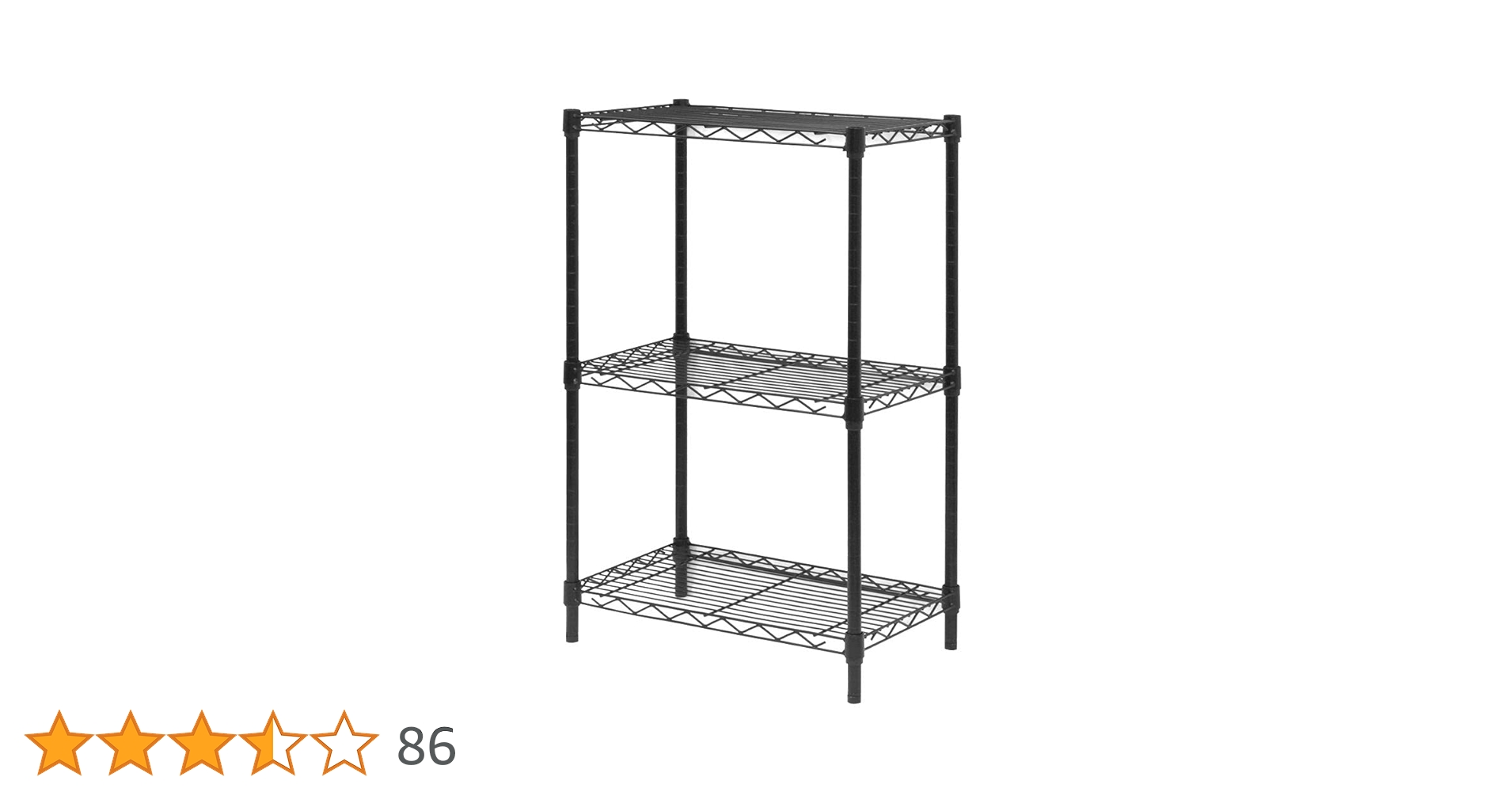 Amazon｜WEIMALL メタルラック カラーラック 3段 耐荷重150kg 幅