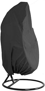 HONCENMAX Jardín Funda para Silla de Cocoon - Cubierta para Silla Colgante - Mantén Tu Balancín De Mimbre Protegido - Impermeable Muebles Funda - Tela Oxford con Forro de PVC