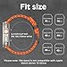 Odbeai Ocean Sport band Compatible with Apple Watch Ultra 2 3/Ultra Band for Men 49mm 46mm 45mm 44mm 42mm,Soft Silicone Breathable Waterproof Outdoors for iWatch Series 11 10 9 8-1 SE Men Women Orange