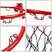 LPLYAA Basketball Hoop Stand Kids Basketball Hoop Wall Mount, Basketball Rim Replacement for Indoor Outdoor Playing, Light Basketball Goal System