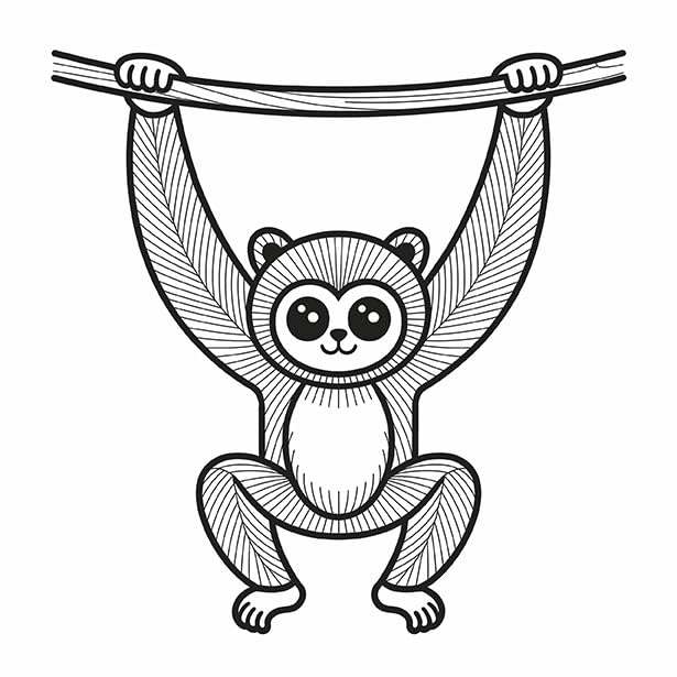 Cute Cozy Coloring: Jungle image 2