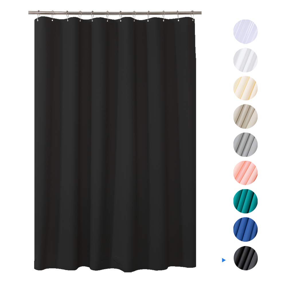 Black Fabric Shower Curtains Curtains & Drapes 2023