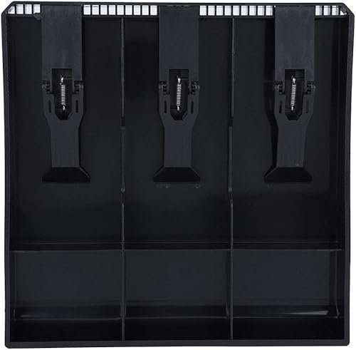 Bandeja de inserción de cajón de efectivo, caja registradora de moneda, organizador de moneda, estuche de almacenamiento portátil con clip de