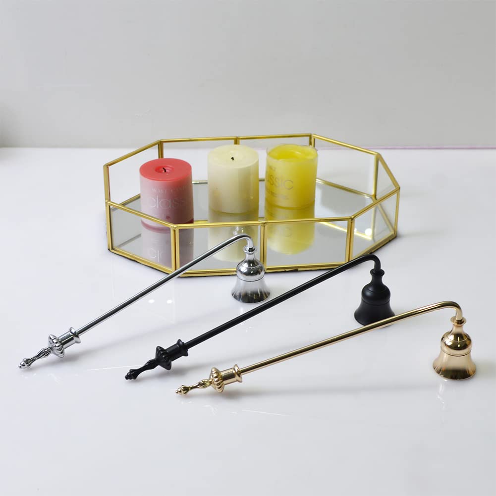 NF Candle Snuffer Unique Candle Flame Snuffer Candle Extinguisher Snuffer Candle Put Out Tool (Gold)