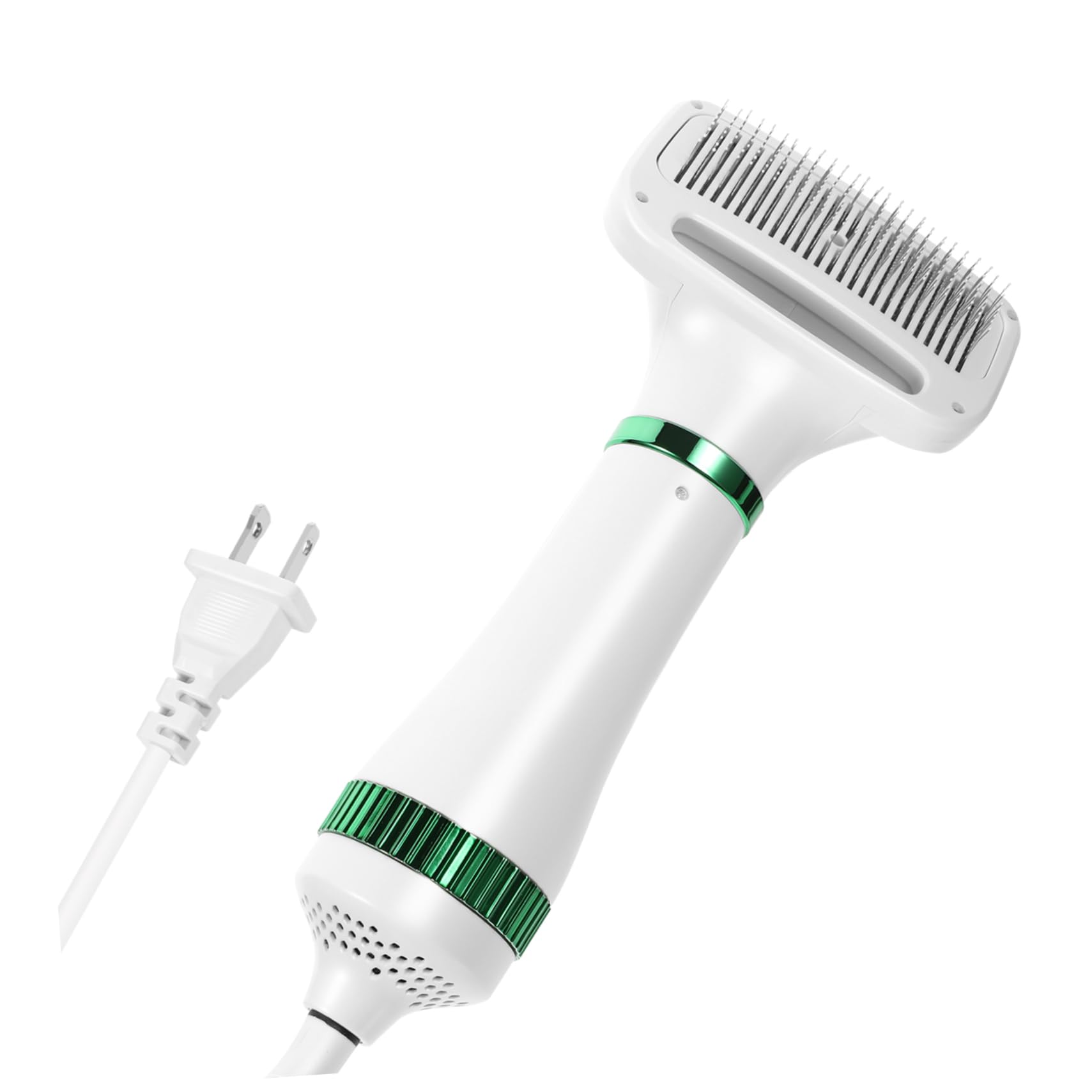 Milisten Pet Hair Brush and Dryer with Adjustable Temperature Settings Durable Grooming Tool for Quick Drying and Deshedding for Dogs and Cats US Plug