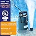 WASSERMANN 1/2HP Water Pump,3500GPH Submersible Thermoplastic Utility Pump with 10 FT Power Cord,Electric Portable Transfer Clean/Dirty Sump Pump for Swimming Pool Tubs Garden Ponds Draining