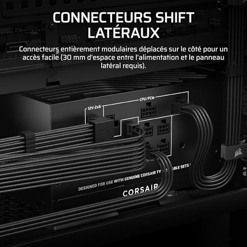 Corsair ATX 80+ Gold RM850x Shift - vue 4