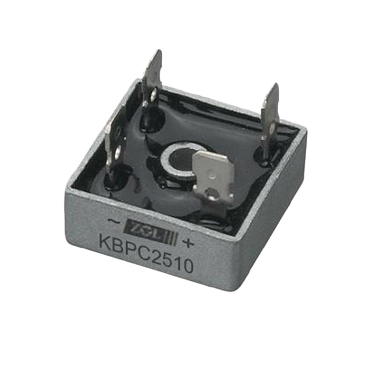 Single Phase Bridge Rectifier, KBPC2510/ 2512 28x28mm Copper Terminal