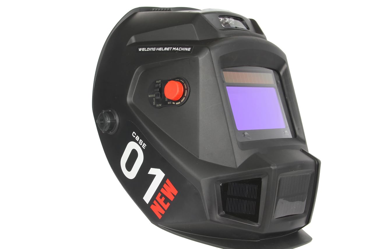Máscara de casco de soldadura con oscurecimiento automático para MIG TIG MAG MMA | Campo de visión 100 x 93 mm | Ajustable