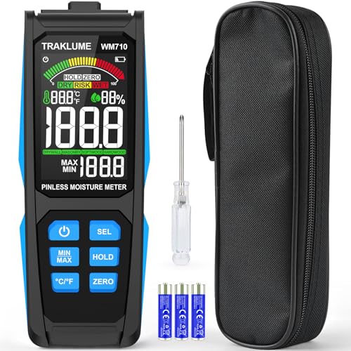 Pinless Moisture Tester with Color Screen