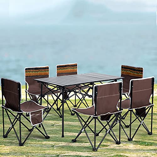 Table de camping carrée 58x58 cm avec chaises pliantes légères couleur 2