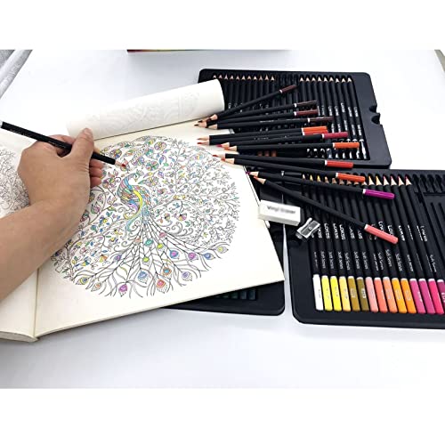 Amazon | CSCDD 72 色プロフェッショナル色鉛筆セット鉄箱色の色描画