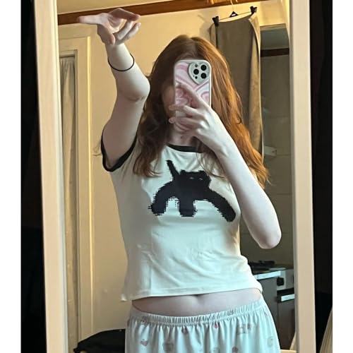 Y2k Graphic Baby Tee Women Grunge Emo Clothes Cute Aesthetic Crop Tops Alt Shirts3