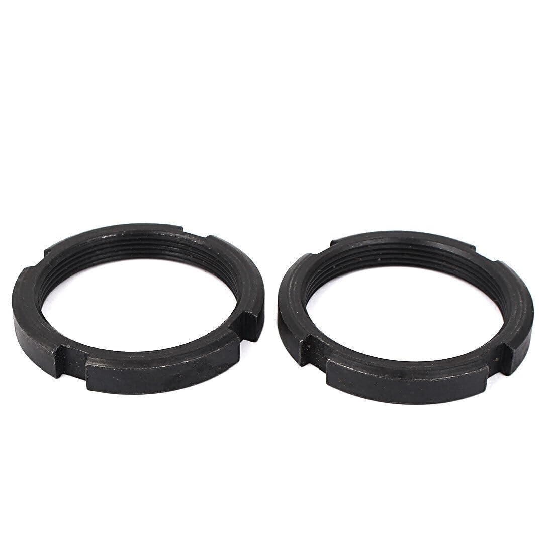 Tool Parts and Accessories M50 X 1.5mm GB 812 Carbon Steel Four-Slot Slotted Round Nuts 2 Pcs (#CN-140824-08478)