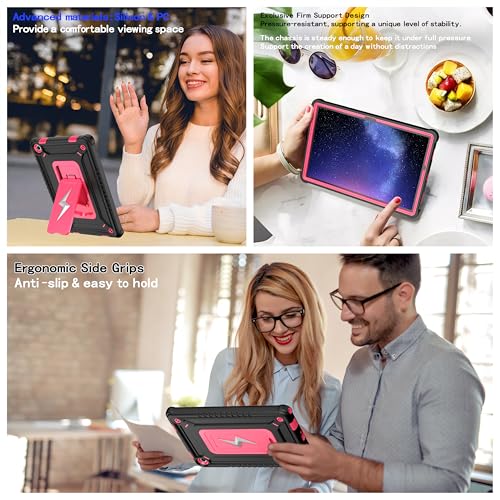 Coque Samsung Galaxy Tab A11 Plus étui rigide durable premium rose noir - 4
