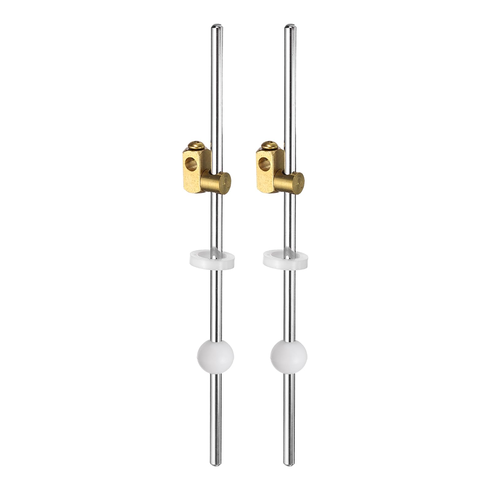 sourcing map Sink Drain Extension Rod, Extension Rod Converter Brass Vertical/Horizontal Pull Rods for Bathroom Sink Drain Replacement Parts, 17.5cm Rod/15.5mm Ball