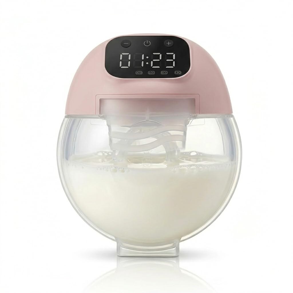 VOORDEEL™ Portable Electric Breast Pump Electric for Feeding Mothers, Hands-Free Breastfeeding Pump, 3 Modes, Strong 240mmHg Suction, Quiet USB Rechargeable Breastfeeding Pump, USB Rechargeable, Silent Operation,160ml BPA Free Milk Collector, 1Psc