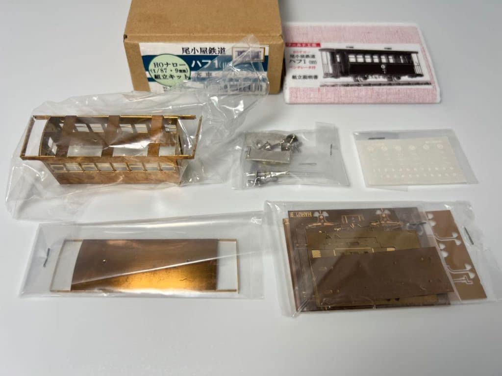 【尾小屋鉄道】ワールド工芸模型　ハフ１ 二軸客車 Amazon.co.jp: ワールド工芸 尾小屋鉄道 ハフ1 二軸客車 1/87