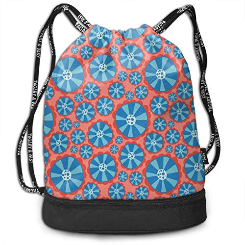 Preisvergleich Produktbild OKIJH Rucksack Freizeitrucksack Kordeltasche Multifunktionaler Rucksack Sporttasche Hippie Flower Power Men And Women General Backpack Multifunctional Bundle Backpack Fashion Travel Backpack Lightweig