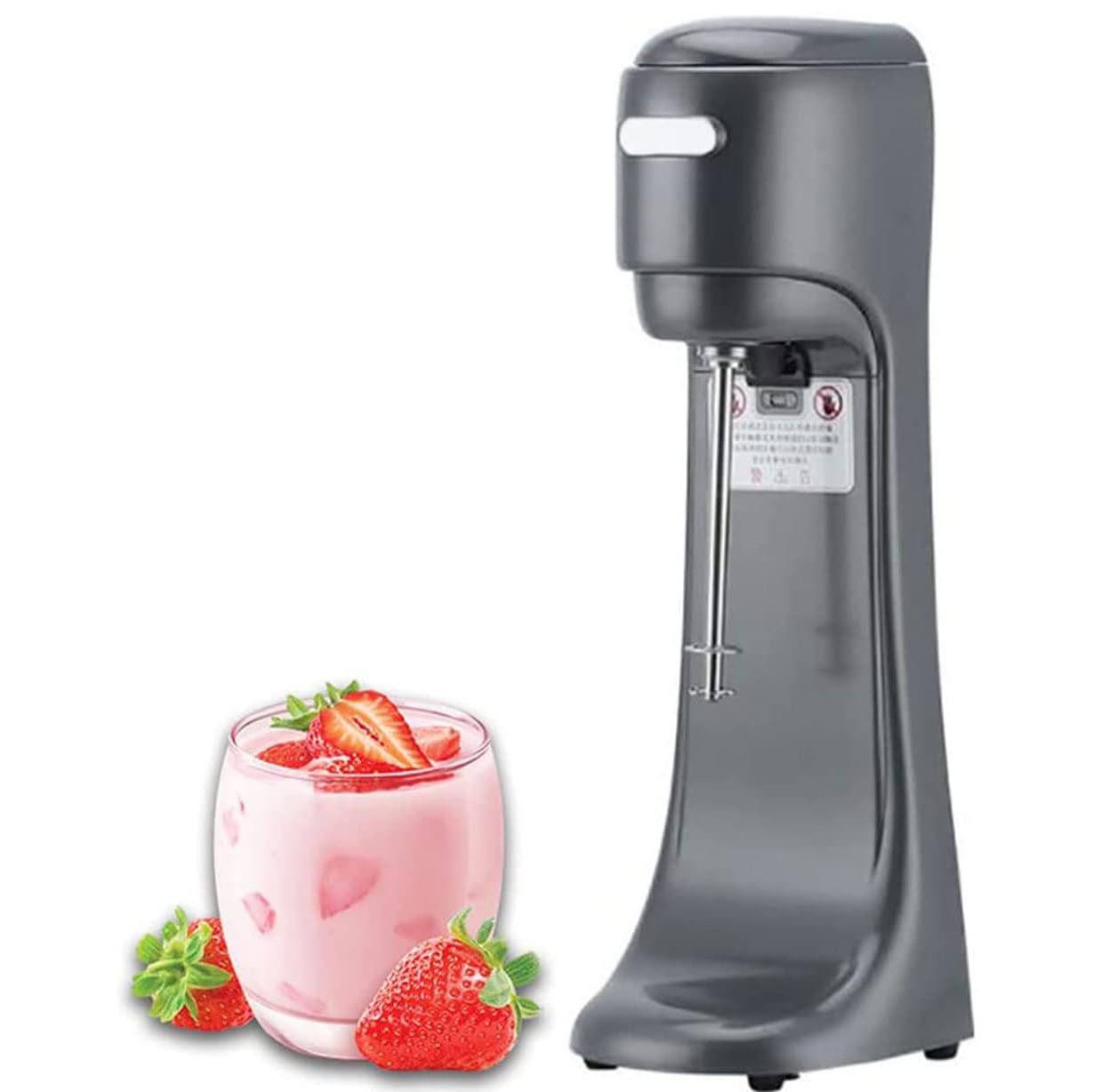 Frullatore Elettrico Per Frappè, Macchina Automatica Per Frappè Da 280 W Con Velocità Regolabile A 5 Marce, Frullatore Per Bevande Commerciale In Acciaio Inossidabile Per Cocktail/Banana/Fragola