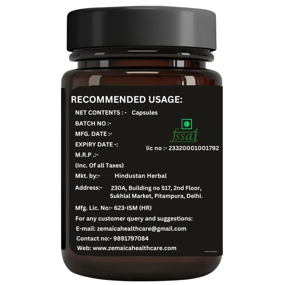 Brain Booster Capsule | Brain Memory Booster | Mind Focus Mood Stress Relief Development Concentration | 30 Veg. Capsules (Pack Of 1) 3