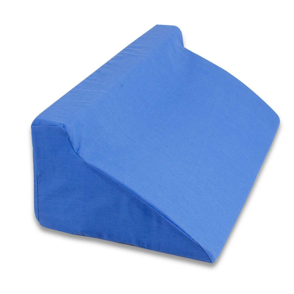 Lovehouge Women's Blue Bed Wedge Pillow Memory Positioning Wedges Pillow Back Leg Elevation Cushion Support Pad For Elderly,Patients Side Sleeper Etc,,50 * 25 * 15Cm
