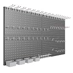 TORACK Garage Tools Organizer Boards Kit with Hooks, Black