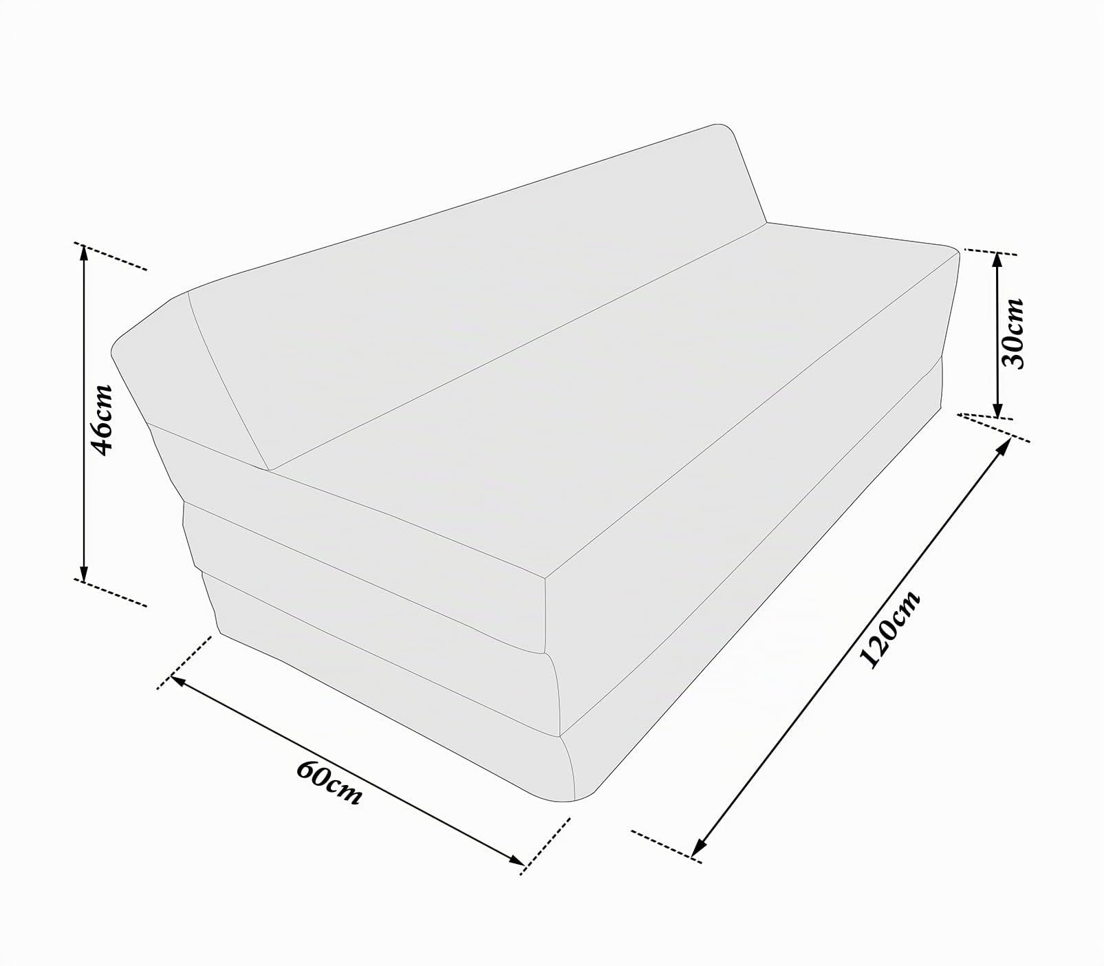 Natalia Spzoo Matelas Pliant Sofa pour Adultes et Enfants, Choix des Couleurs 200 cm de Long (Garden)