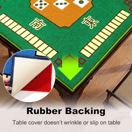 Tapete para mesa de Mahjong antideslizante y silencioso miniatura 4