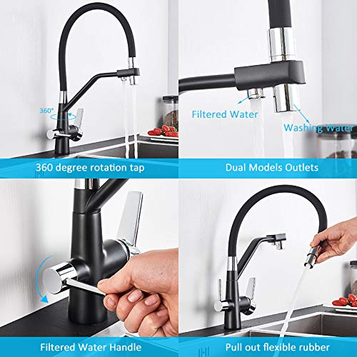 Robinet avec purificateur d'eau cuisine pour éliminer le goût de chlore - 2