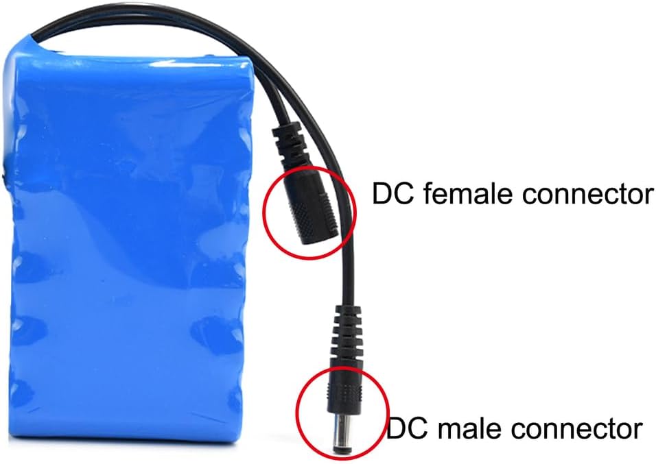 12V Lithium-ion Rechargeable Battery 7200mAh 8000mAh 10000mAh for Most 12V Devices Wireless Cameras Camcorders Power Tools Beauty Equipment Etc