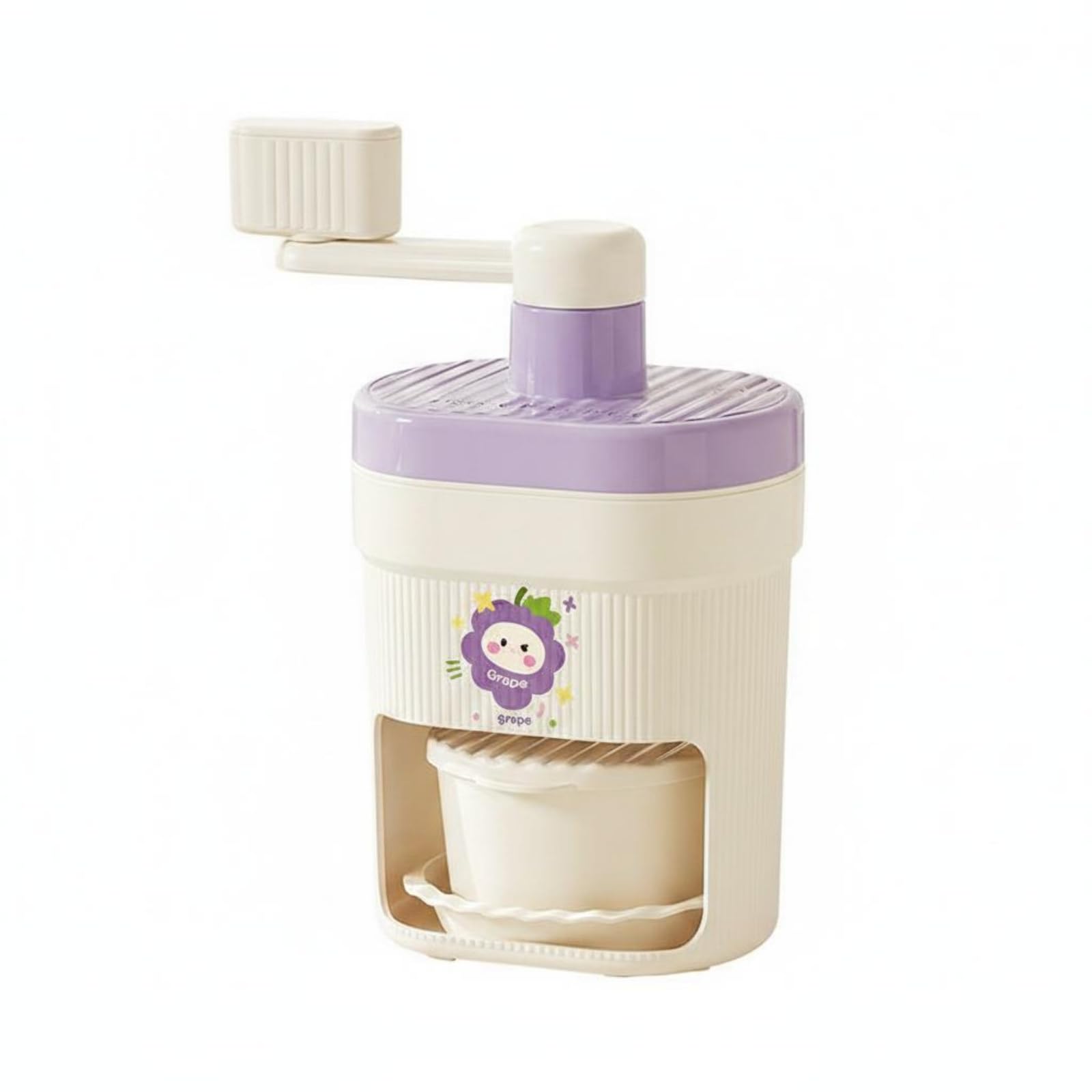 Manual Ice Shaver Easy to Use Shaved Ice Appliance Compact Size Snow Cone Machine for Children, Vendors, Home, Street Stall, Shop, Purple-image-23