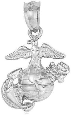 Sterling Silver Mariners Eagle, Globe, Anchor Charm / Pendant, Made in USA