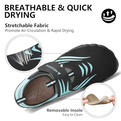 Image of Mishansha Womens Mens Water Swim Shoes Wide Toe Box Barefoot Shoes US Size 5.5-13.5 Women / 3-11.5 Men
