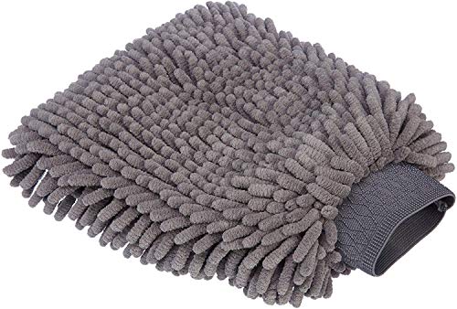 HIDMD Microfiber Car Wash Mitt Car Cleaning Gloves For Car Cleaning & Household Cleaning Pack of 1 Grey