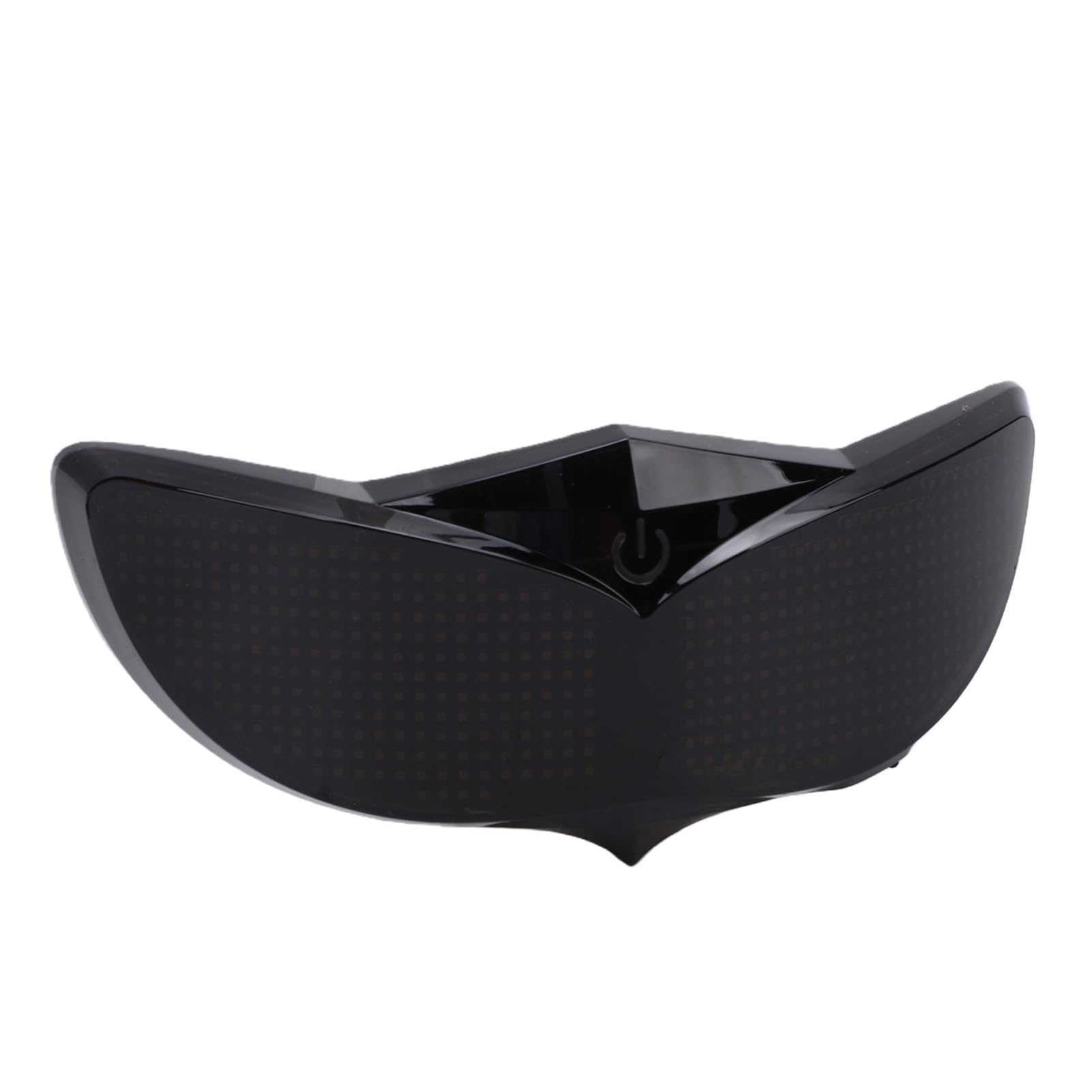 Pantalla Divertida con Luz LED para Casco con Alertas de Seguridad Inteligentes para Ciclistas Nocturnos, Material de PC Duradero, 1 Unidad