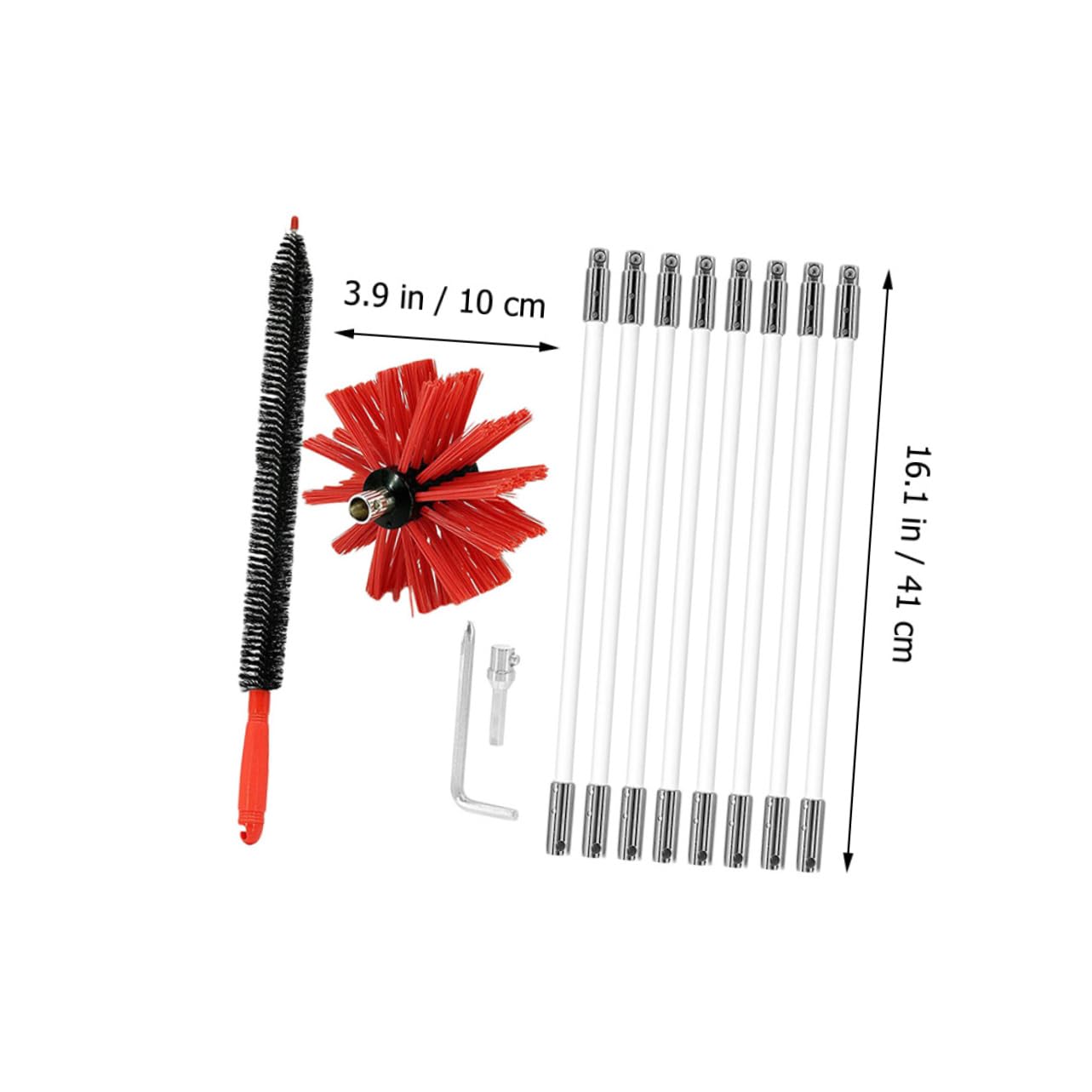 Alipis 1 Set Spazzole per Pulizia Fumaria Utensili Professionali per Pulizia e Compatibili con Trapani e Asciugatrici Efficienza Superiore e Sicurezza Antincendio