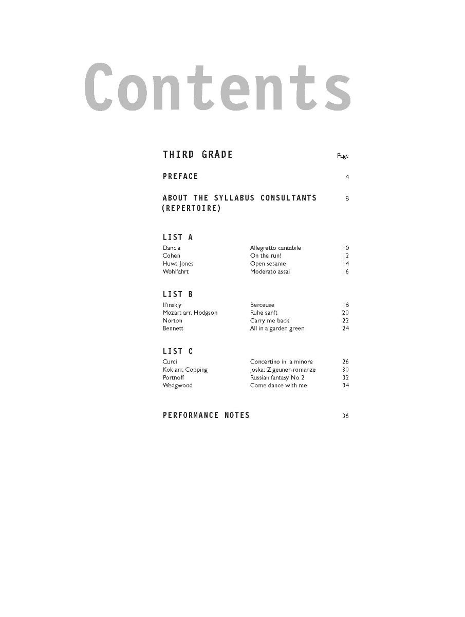 Ameb Violin Grade 3 Series 9